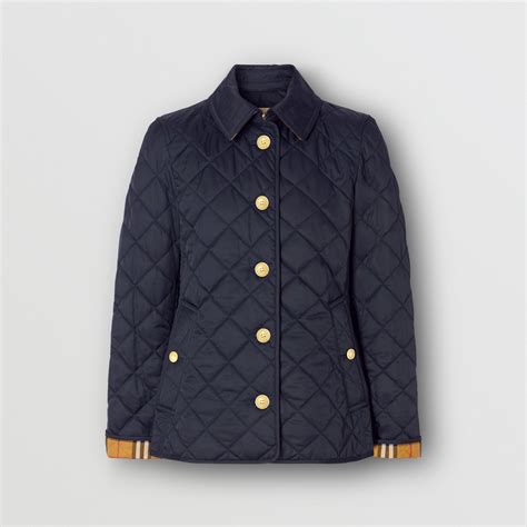 navy quilted burberry jacket|burberry cashmere cape jacket.